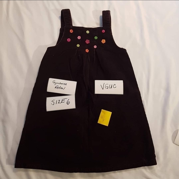 Gymboree girls purple corduroy jumper, size 6 - Picture 1 of 2